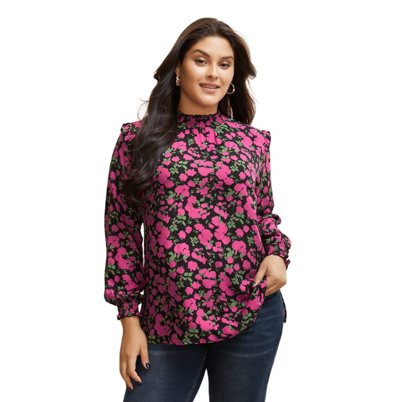 Floral-Blouse-Wrap-Collar-Ruffle-Trim-Blouse.png