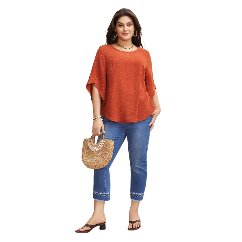 Textured-Blouse-Round-Neck-and-Bell-Sleeves-2.png